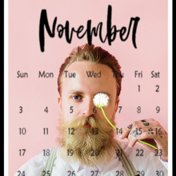 calendar. hipster. competiton freetoedit calendar ircmovember movember
