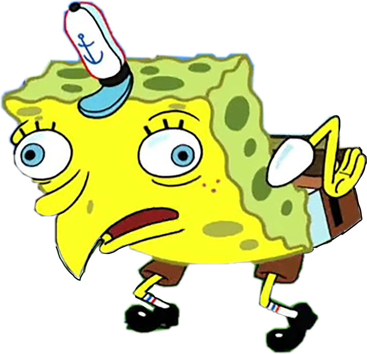 funny spongebob spongebobmeme sticker by @im_the_princess