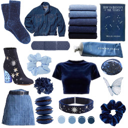 blue blueaesthetic indigo aestheticboard moodboard freetoedit