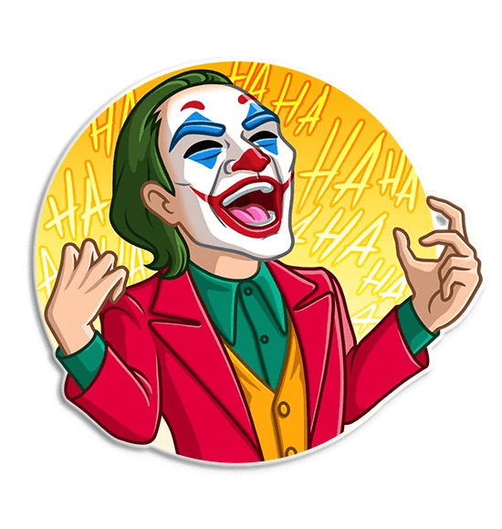 джокер смех ужас фильм стикер sticker by @do_you_see_me