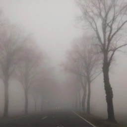 photography fog trees road autumn pcgloomyweather gloomyweather