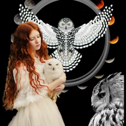 freetoedit moons owls owl whiteowls srcmooncycle