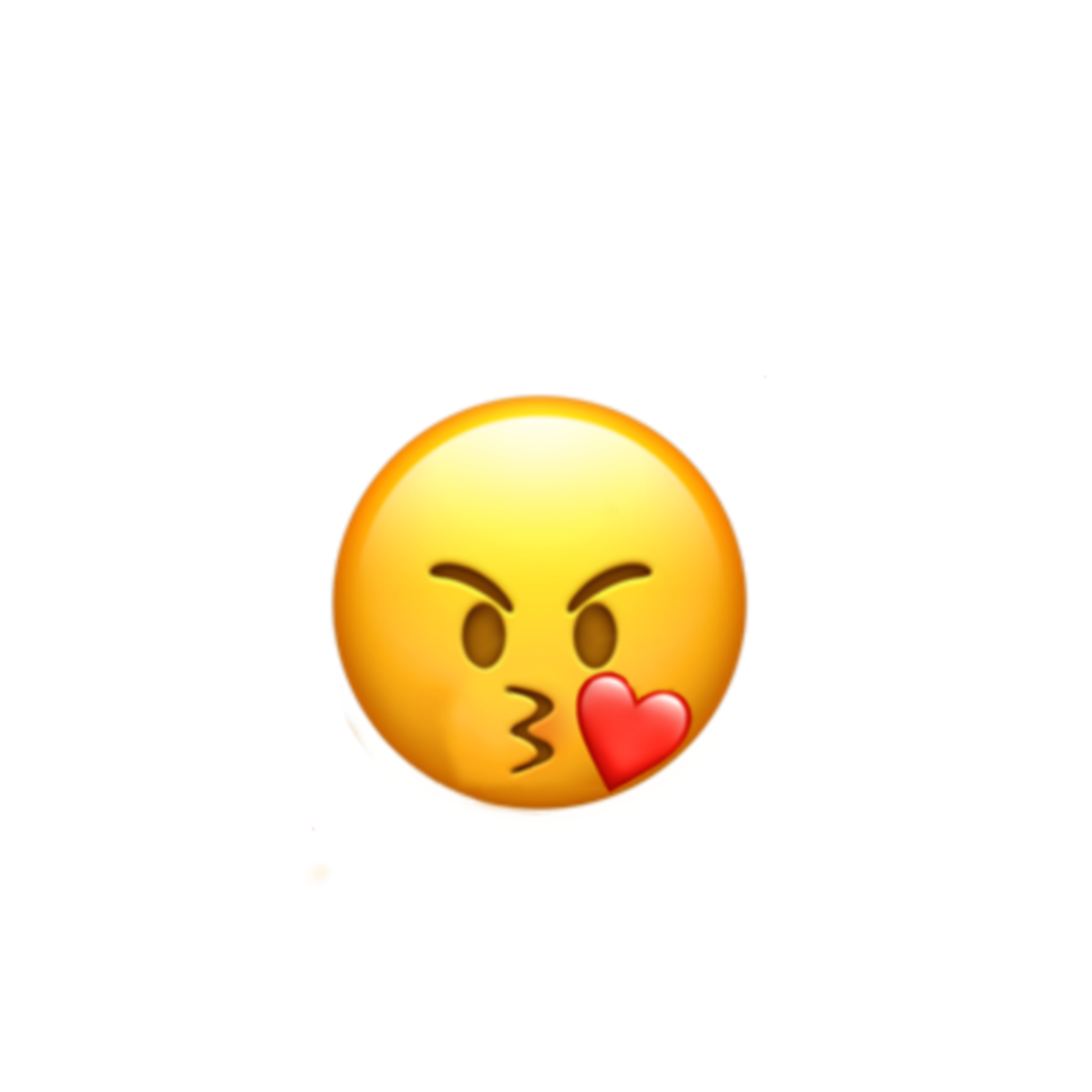 smiley emoji iphone angry kiss sticker by @marion457.
