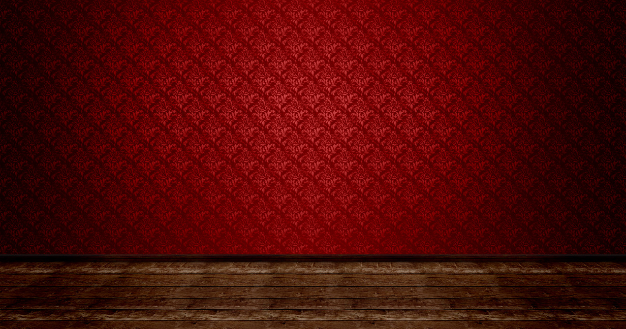 Пустая комната с красными стенами