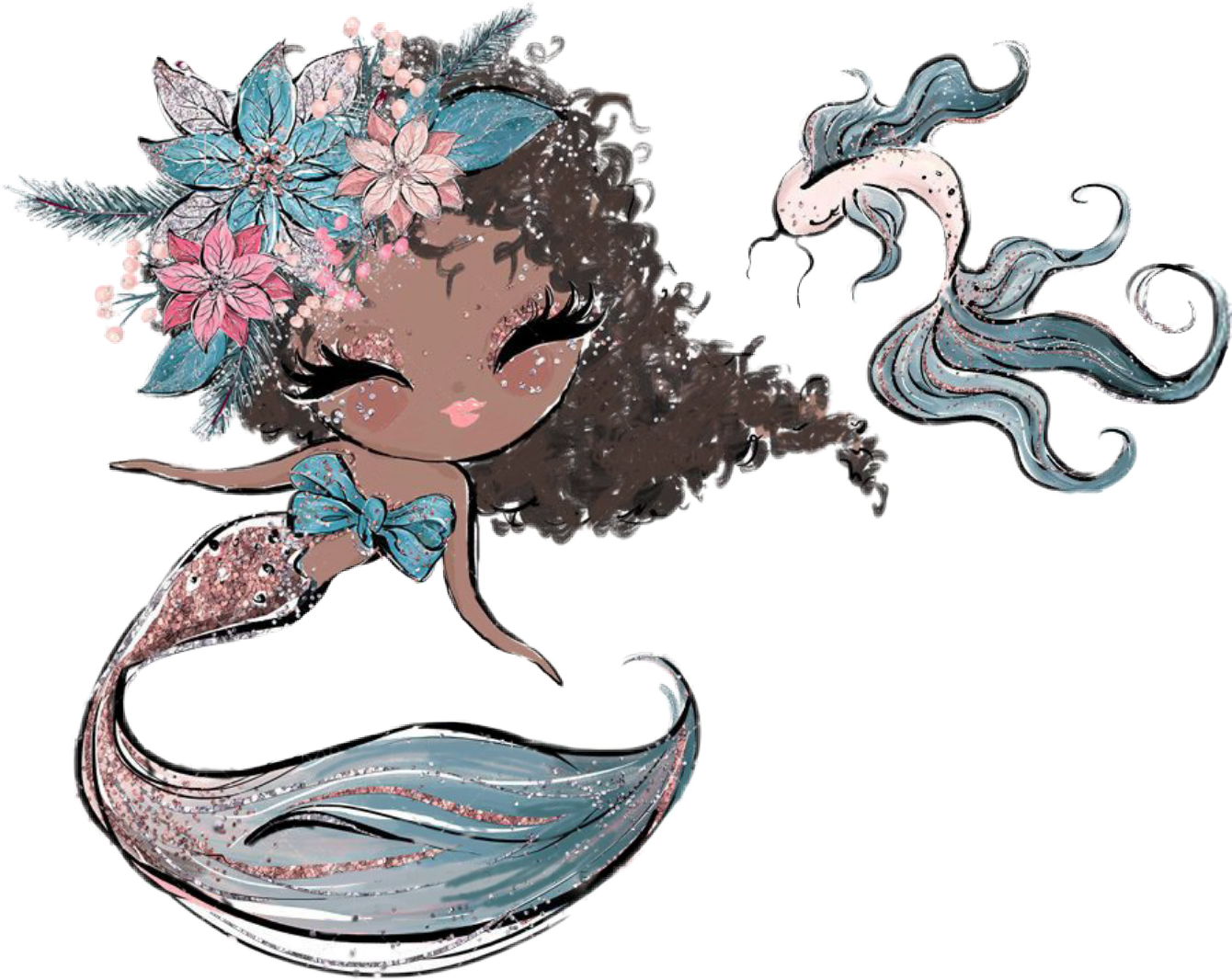 Freetoedit Watercolor Mermaid Sticker By Stephaniejordan53
