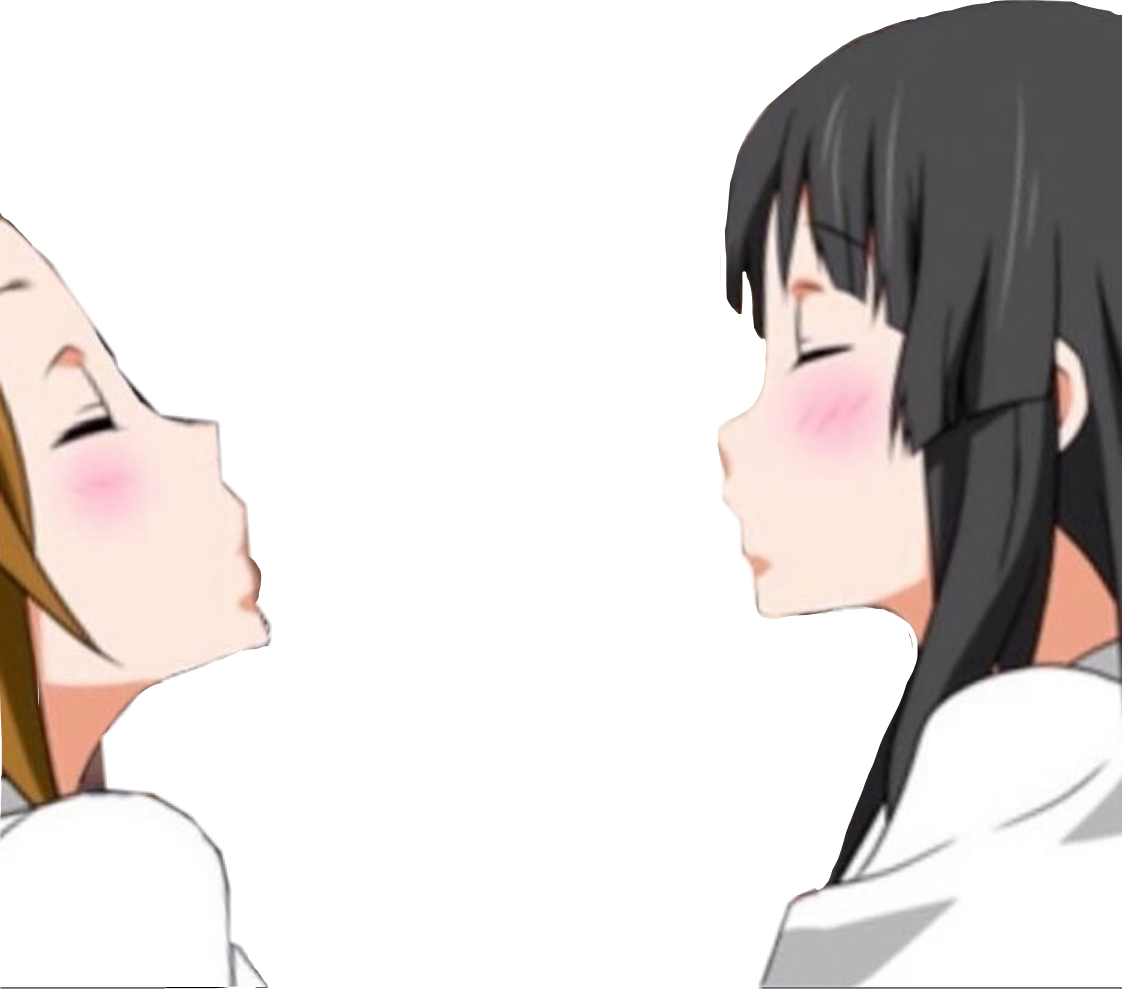 Sticker Anime Animegirls Kissing Sticker By Minniesk Rts My XXX Hot Girl