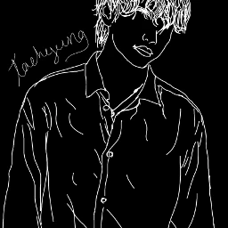 tae taehyung bts dcoutlineart outlineart