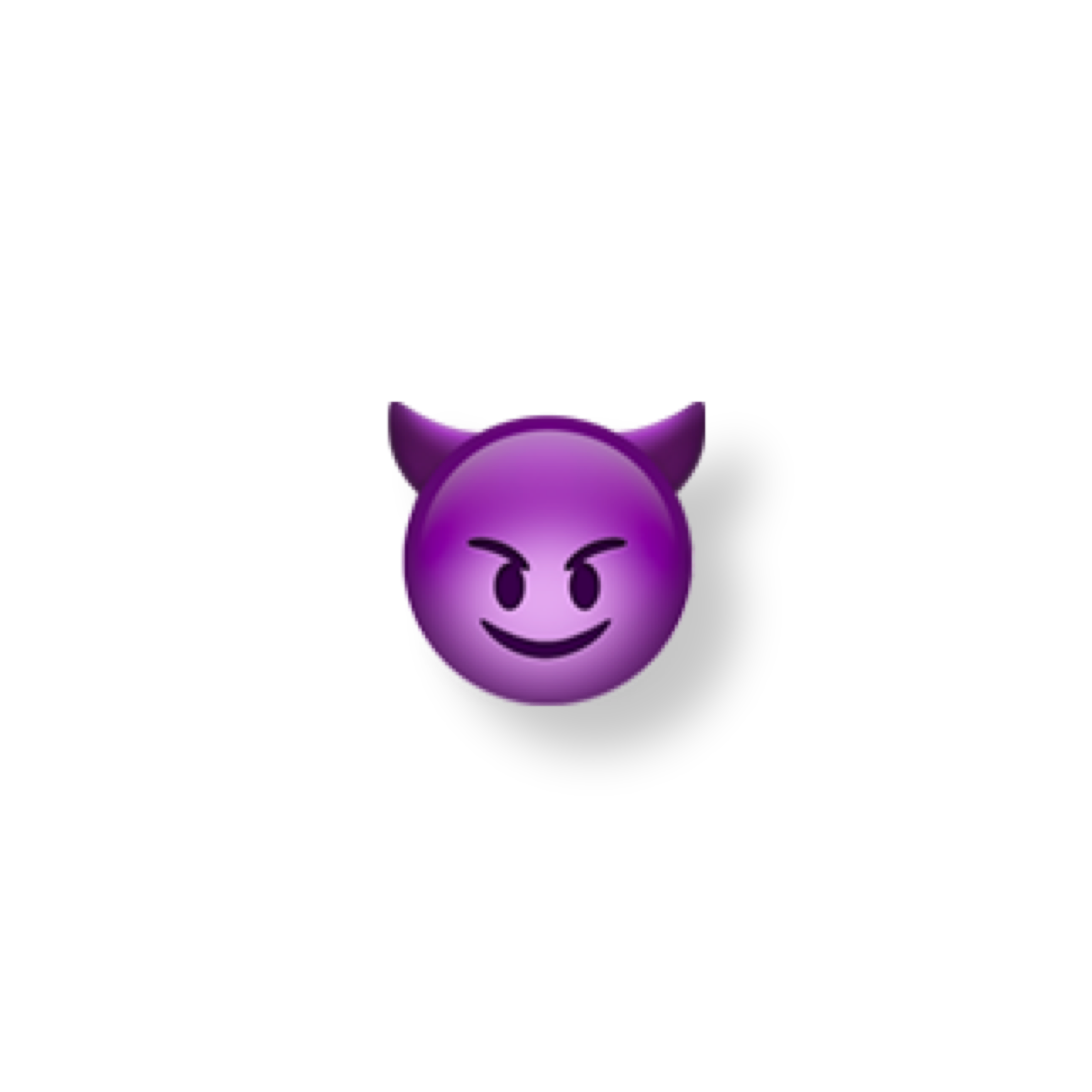 Devil Emoji Iphone Purple Satan Sticker By Zeyxmin