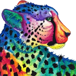 watercolor cheetah freetoedit sccheetah