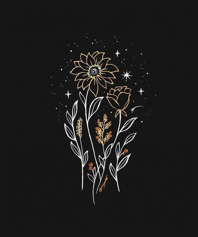 Flower Black Aesthetic Wallpaper Image By Isabela Flower Black Aesthetic Wallpaper Image By Isabela