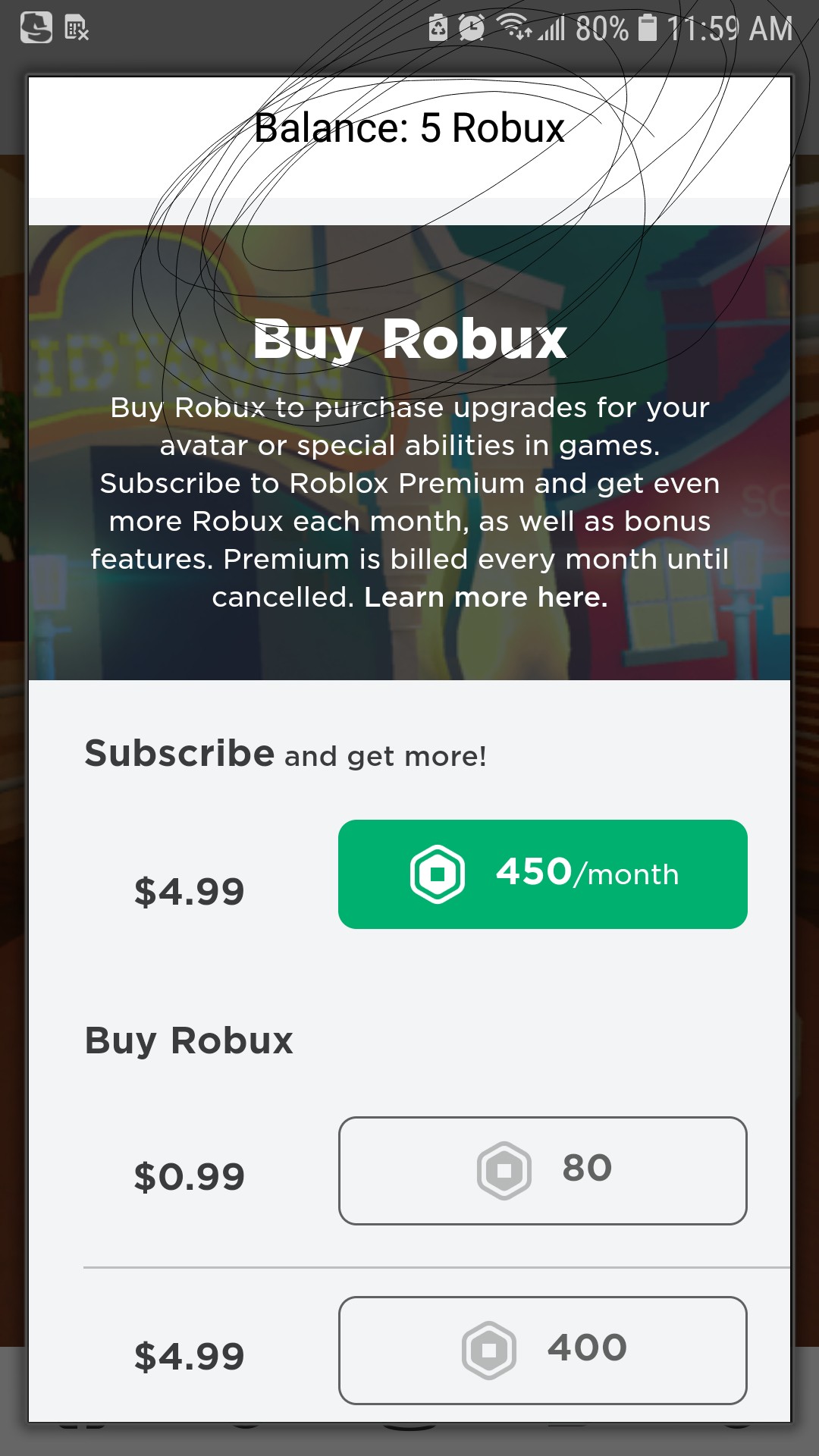 Lol I Have 5 Robux Left Image By Adrianna - get a banner advertisement for 5 robux roblox
