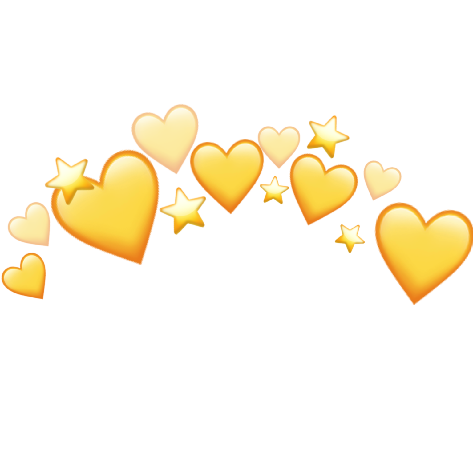 heartjoon yellow heartcrown staremoji sticker by @heart-joon