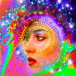 abstract fantasyart womanface freetoedit srcpurplesparkles purplesparkles