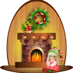 fireplace colorful christmas kids child freetoedit scfireplace