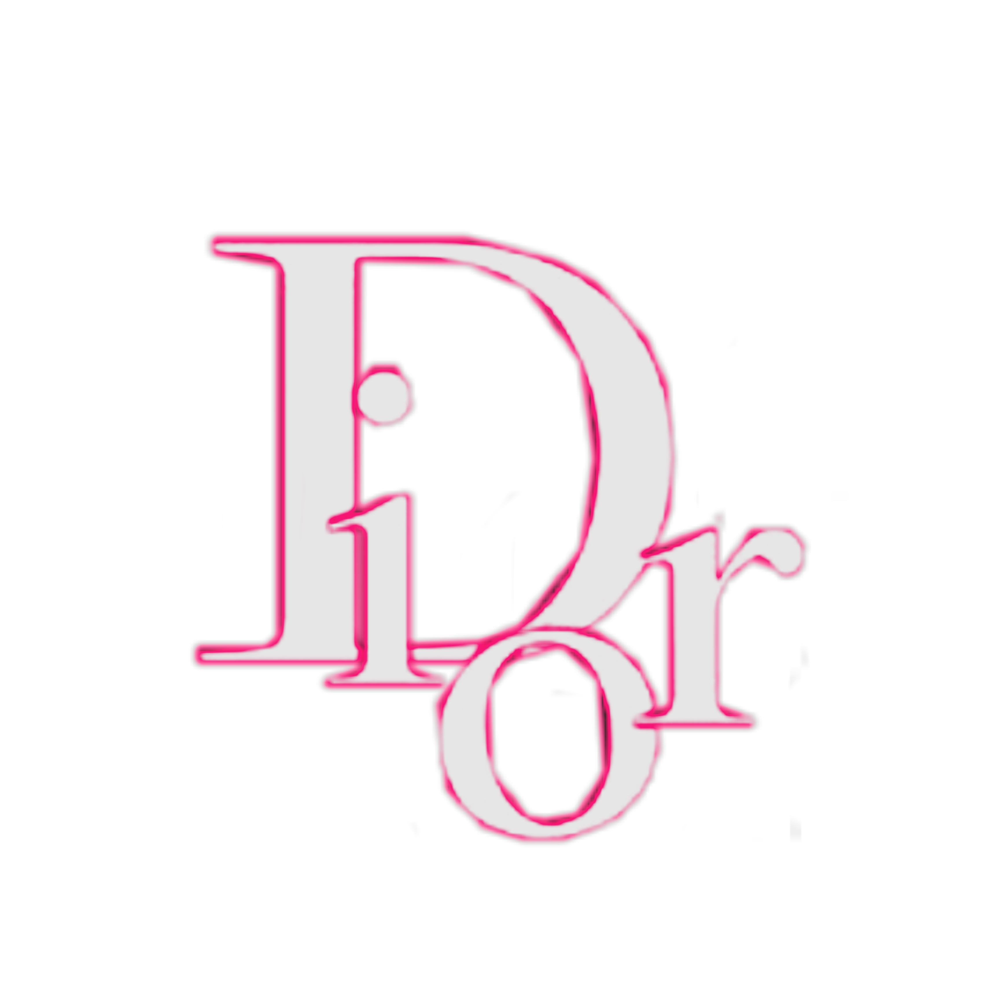 pink dior logo