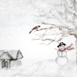 snowy snowman red christmas dcwinterwonderland winterwonderland