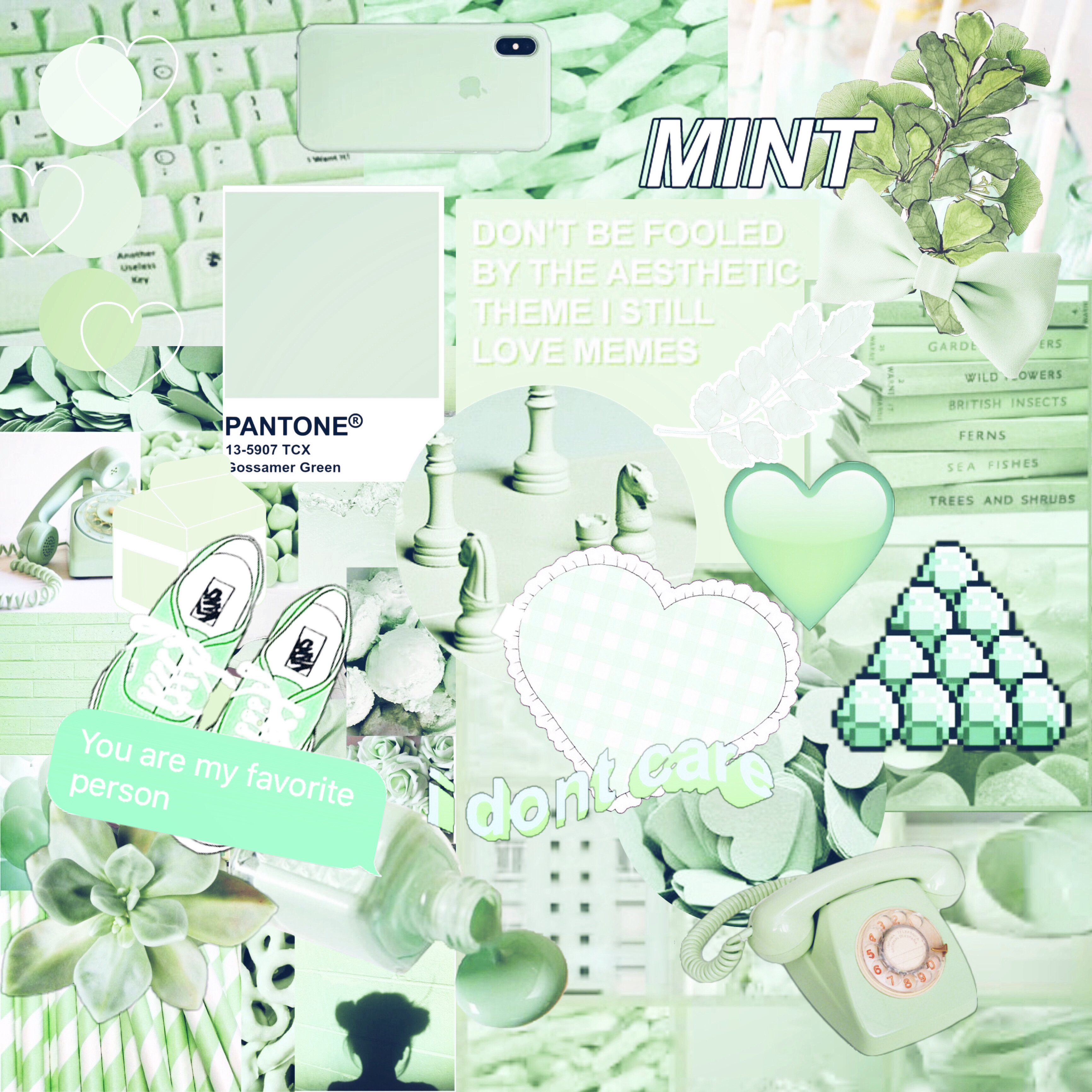 pastel green aesthetic