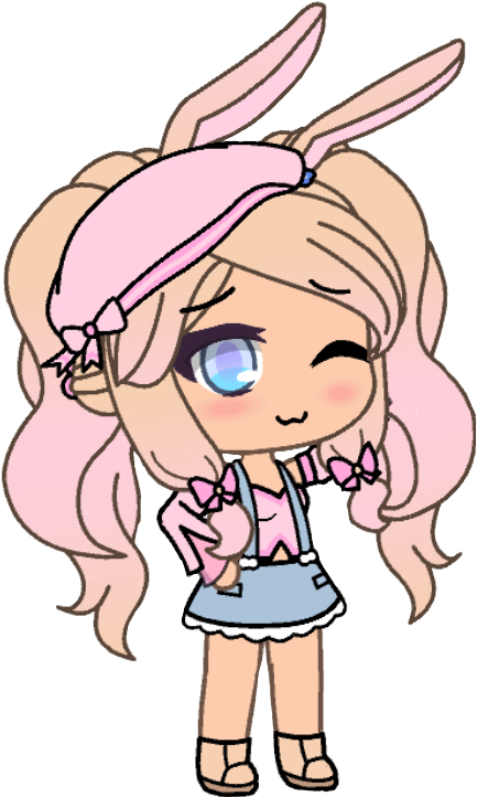 Gacha Girl Wink Cute Freetoedit Sticker By songfire21