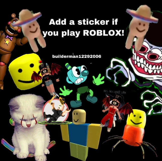 Freetoedit I Added The Builderman Image By Roblox Kid