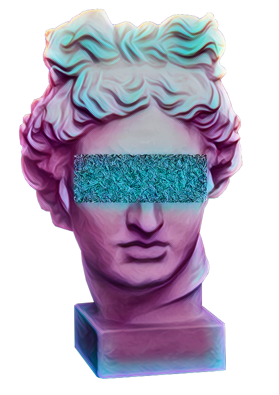 greece pastel statue head tumblr sticker by @pixieboyy