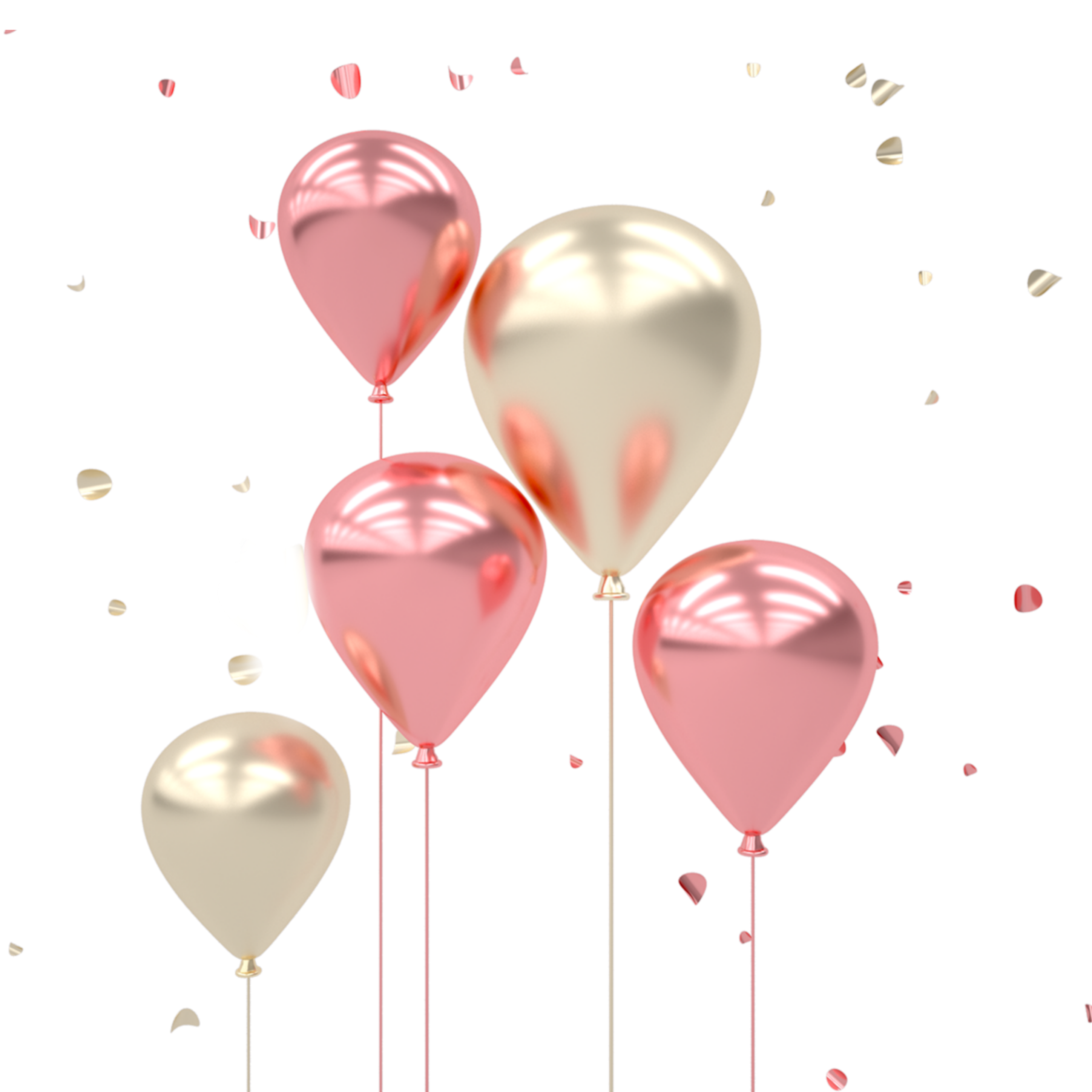 ftestickers balloons rosegold gold sticker by @pann70