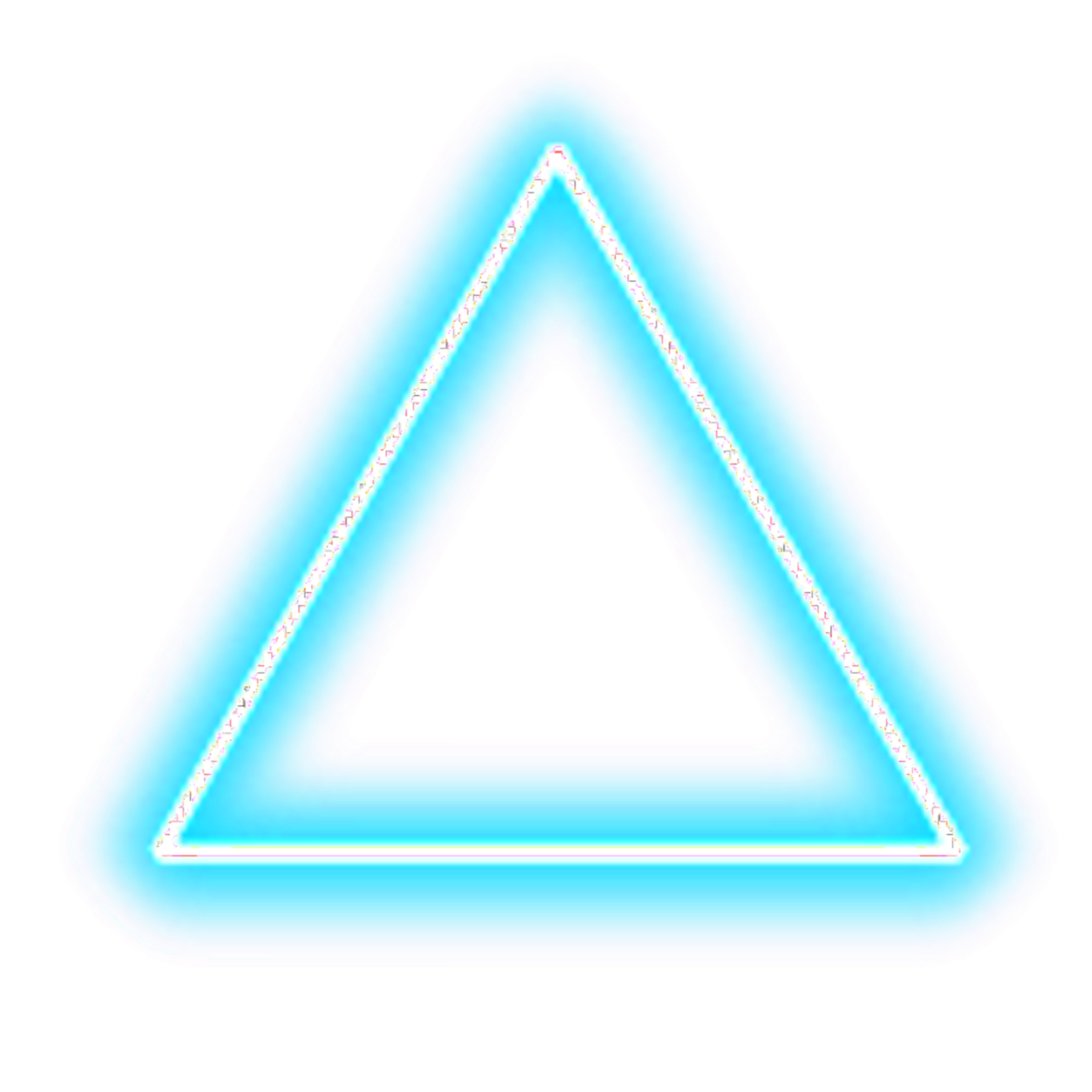 neon triangle neonshape neontriangles sticker by @chxm_chxmz