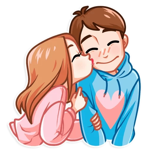 Love Boy Girl Lovely Kiss Sticker By Aleksiko Love Boy Girl Lovely Kiss Sticker By Aleksiko