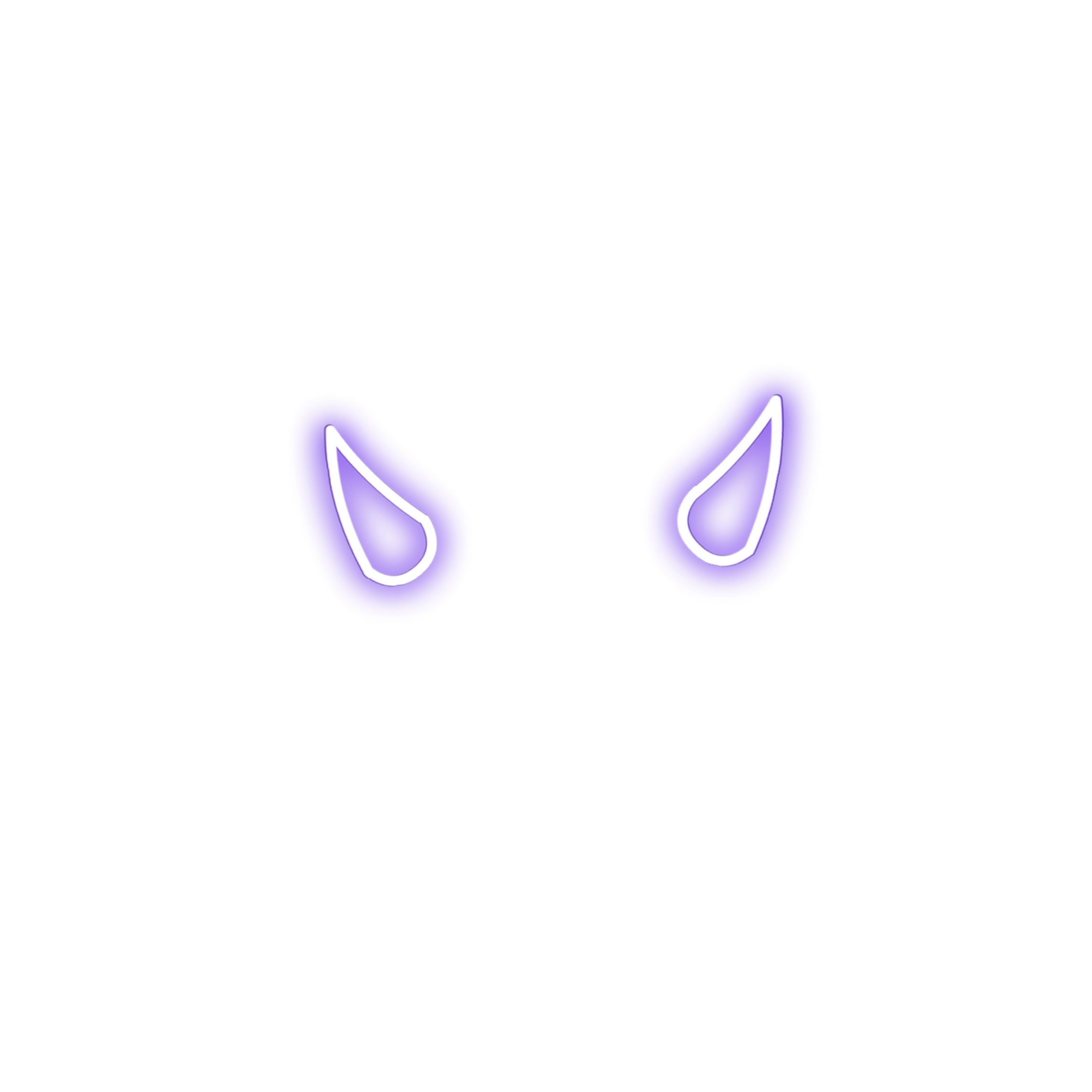 Devil Horns Purple Neon Horn Freetoedit Sticker By