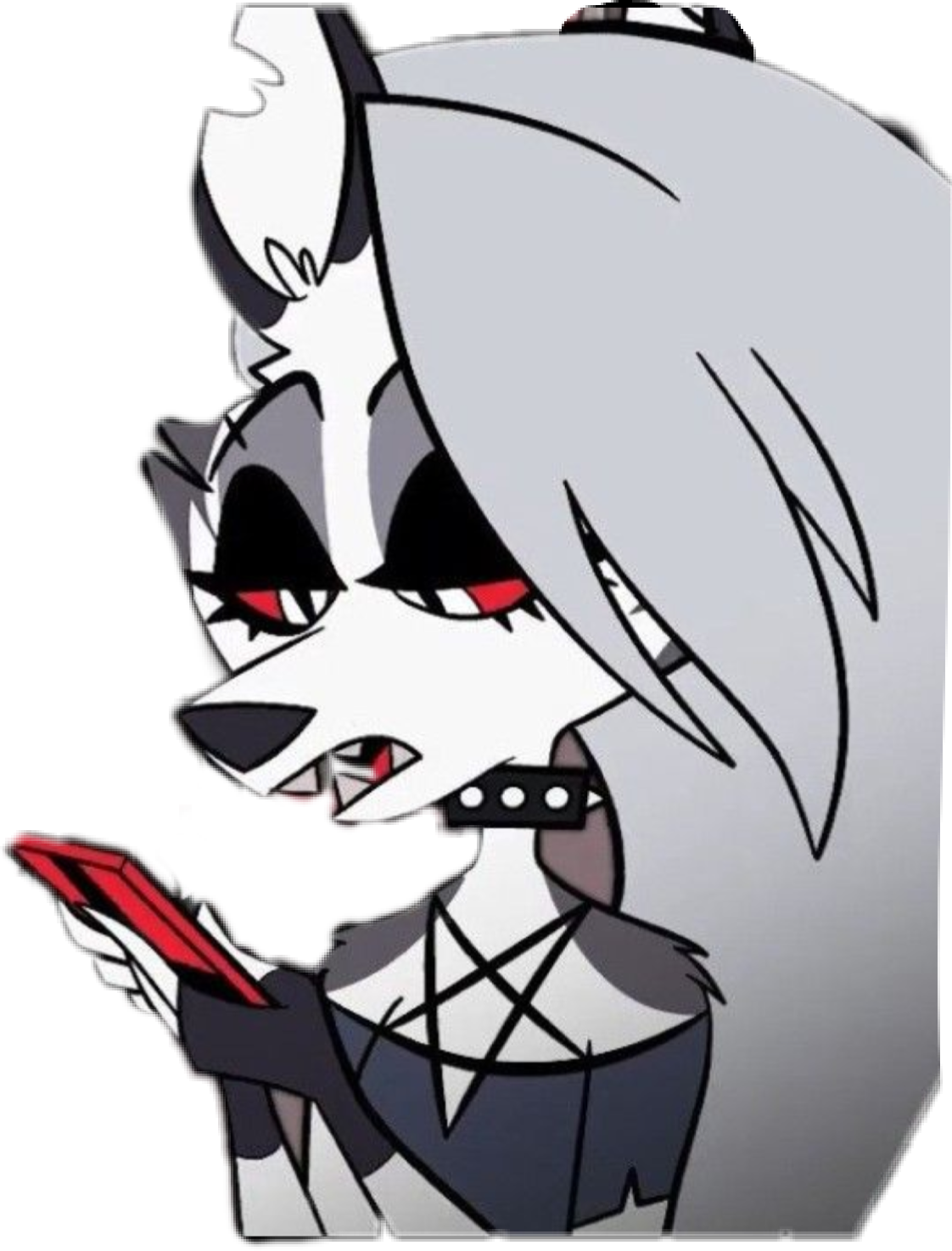 luna helluvaboss hazbinhotel hell sticker by @mxtchamochi