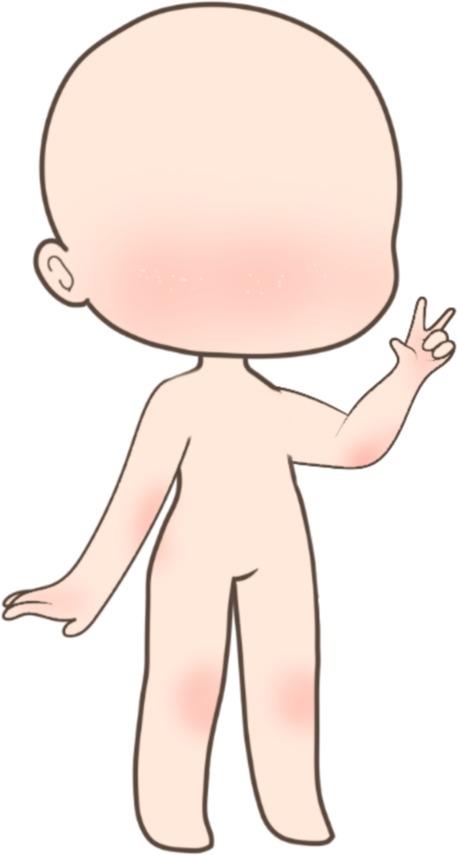 Gacha life body base girl