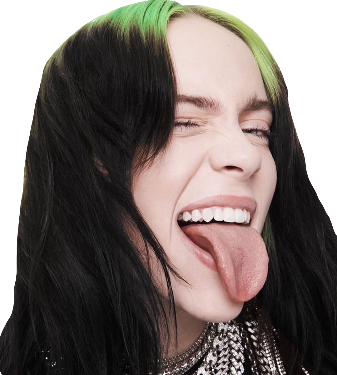 Billie eilish tongue out