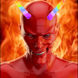 devil satan unicorn freetoedit horn
