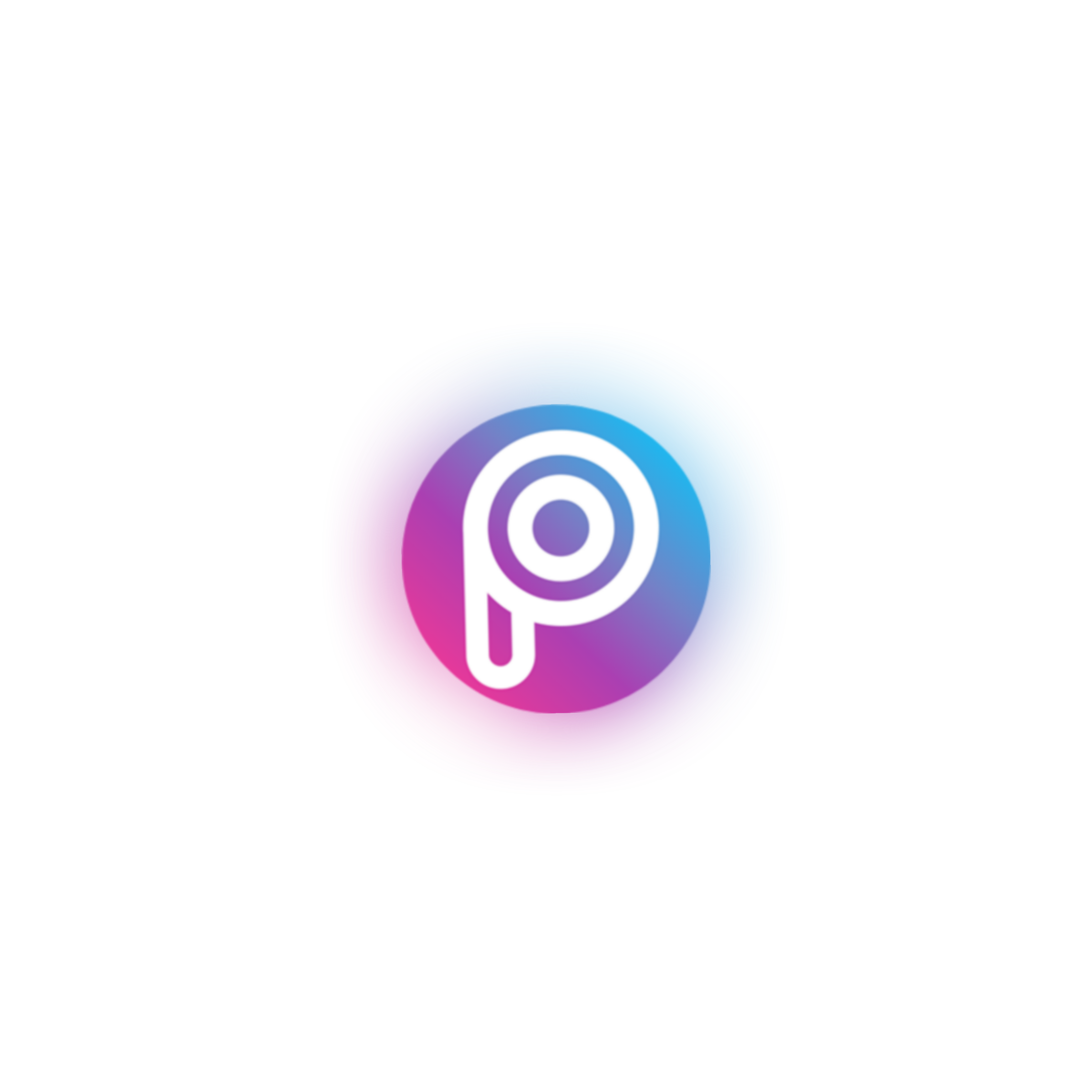 picsart logo neon icon circle 317026019105211 by @itsjagbir