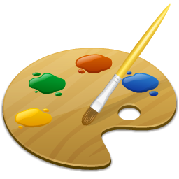 plate paint painting brush colors sticker by @broomo2