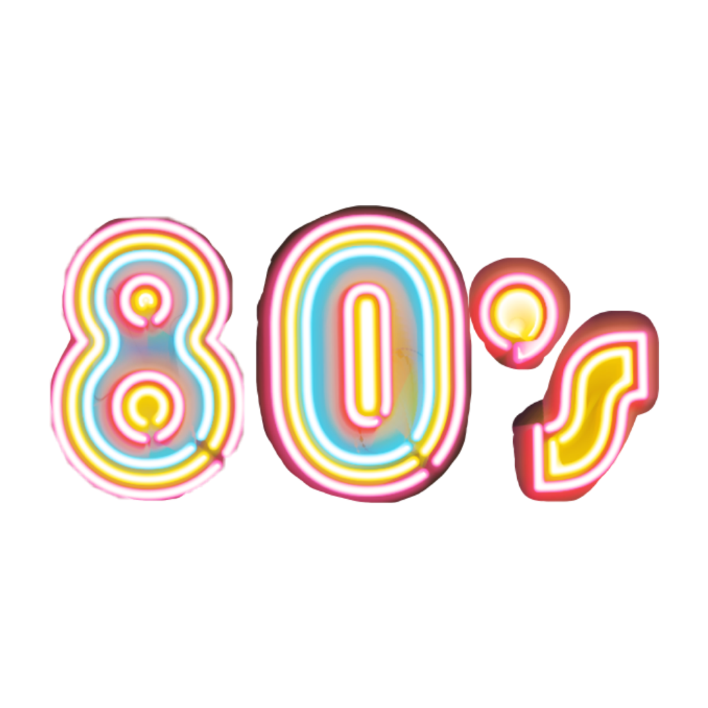 Neon Aesthetic Retro 80 80s Sticker By Jenaesthetix