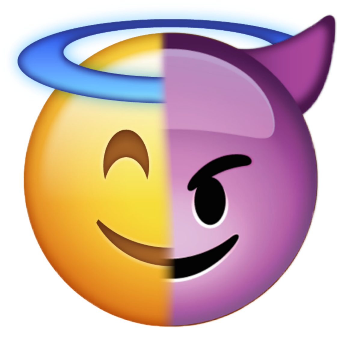 angel devil emoji freetoedit #angel sticker by @antorizzo8