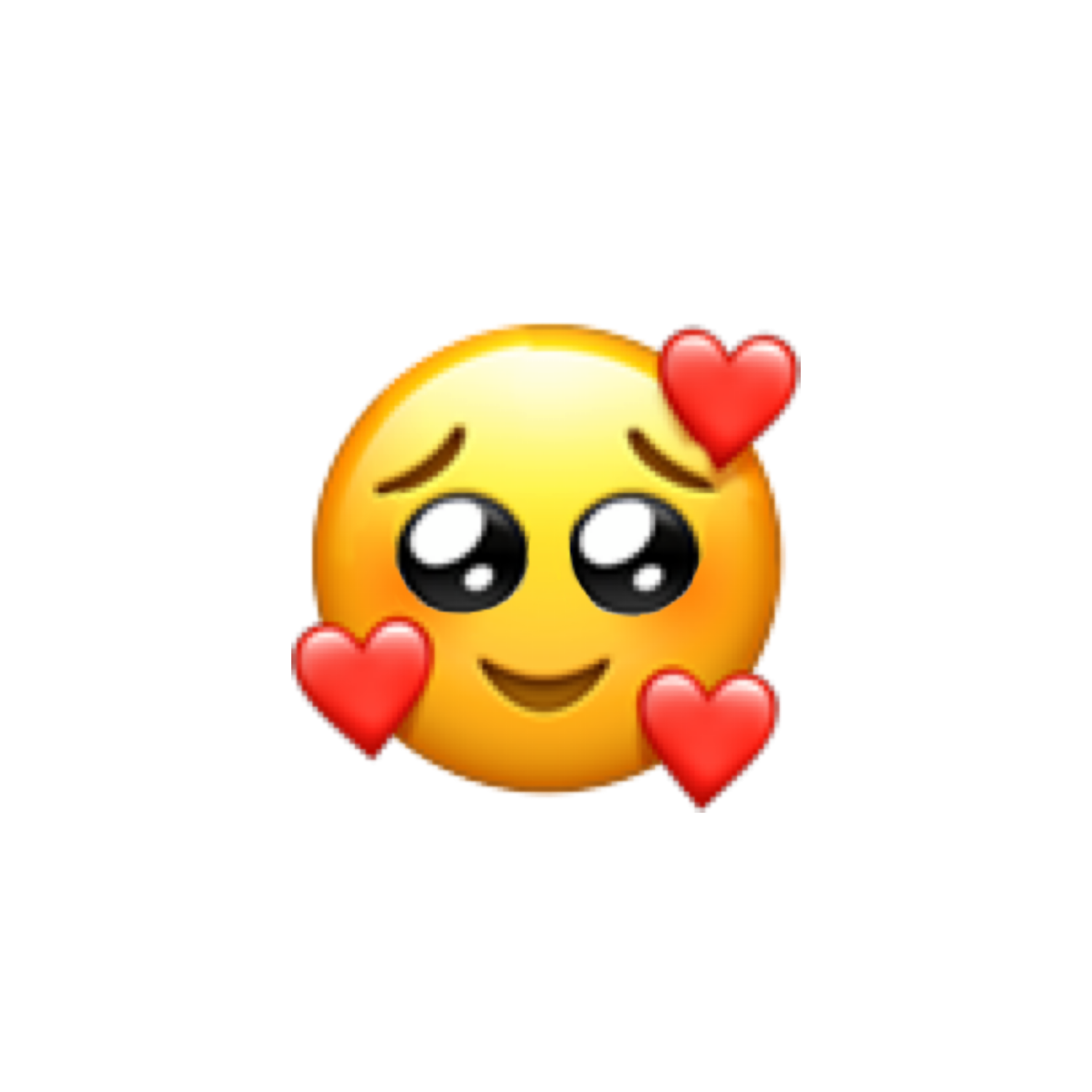emoji aesthetic hearts cute blushing sticker by @girly_05