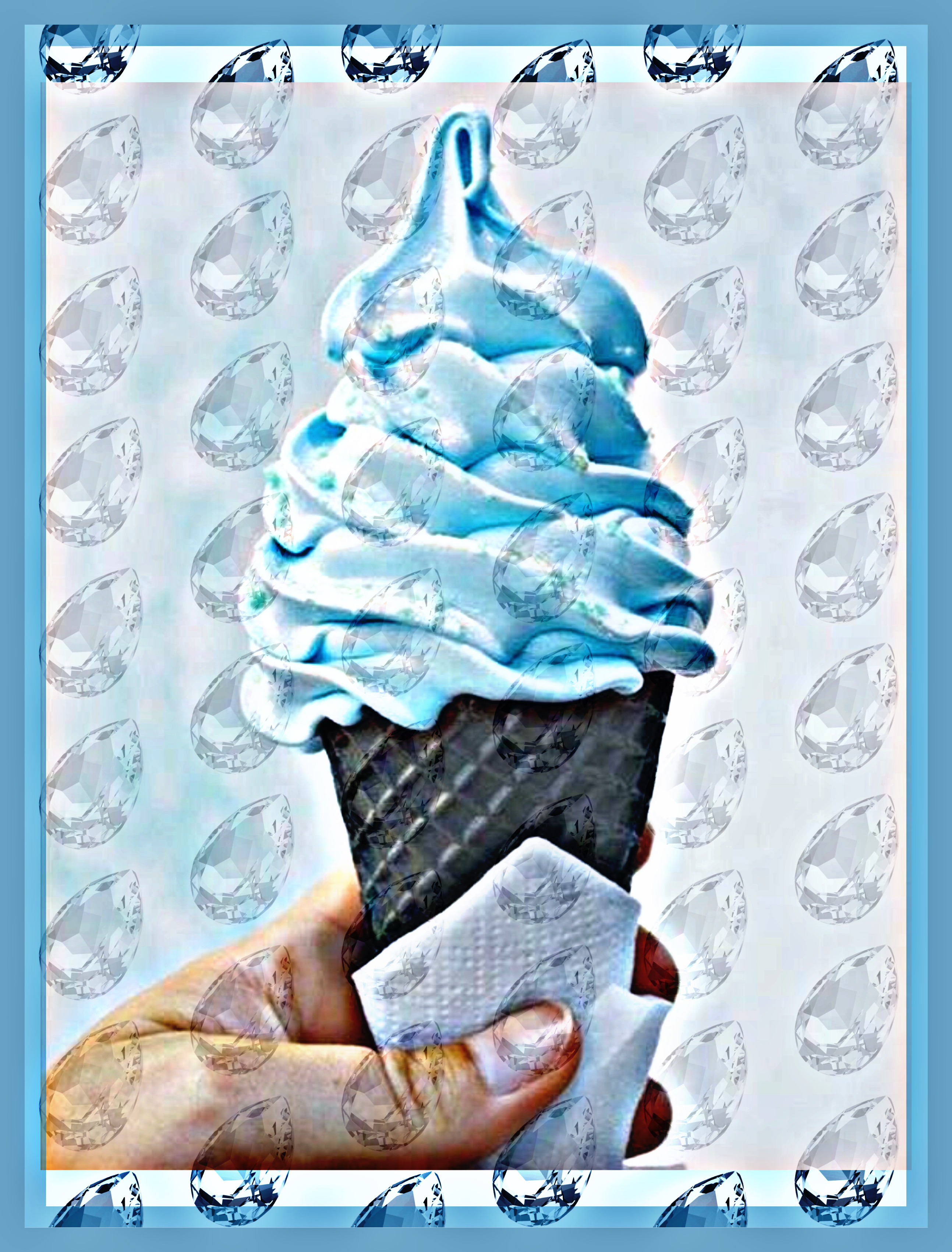 Голубая мороженка