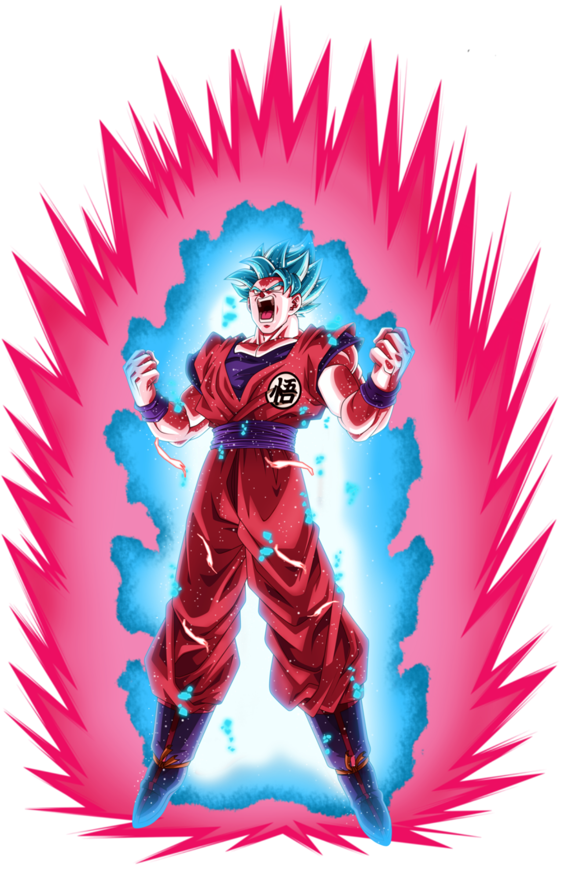 goku super saiyan blue kaioken Classic | Sticker