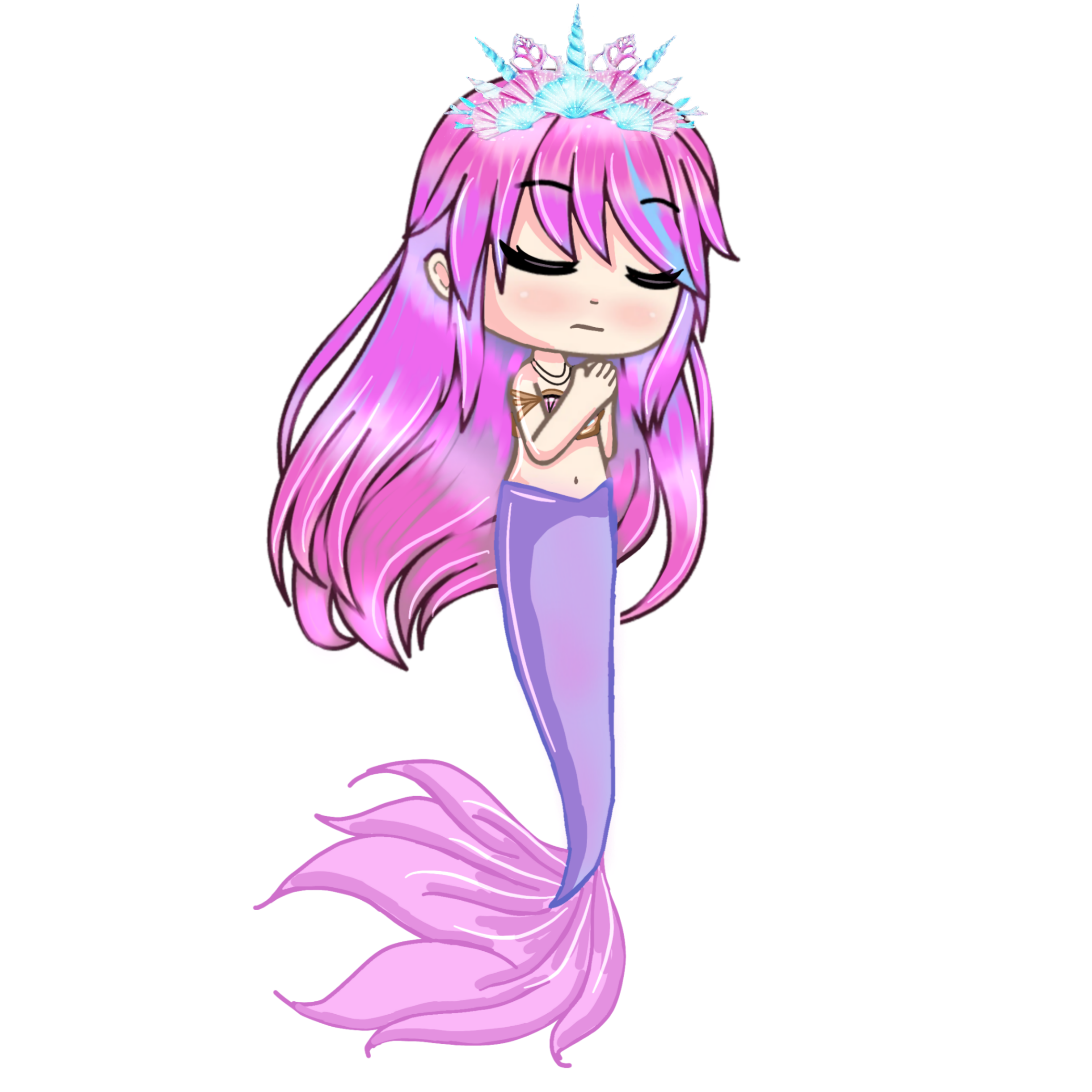 gacha #mermaid #edit #cute #cottoncandygirl - Gacha Mermaid, HD