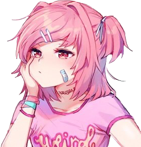 natsuki ddlc dokidokiliteratureclub sticker by @nagitoxchr