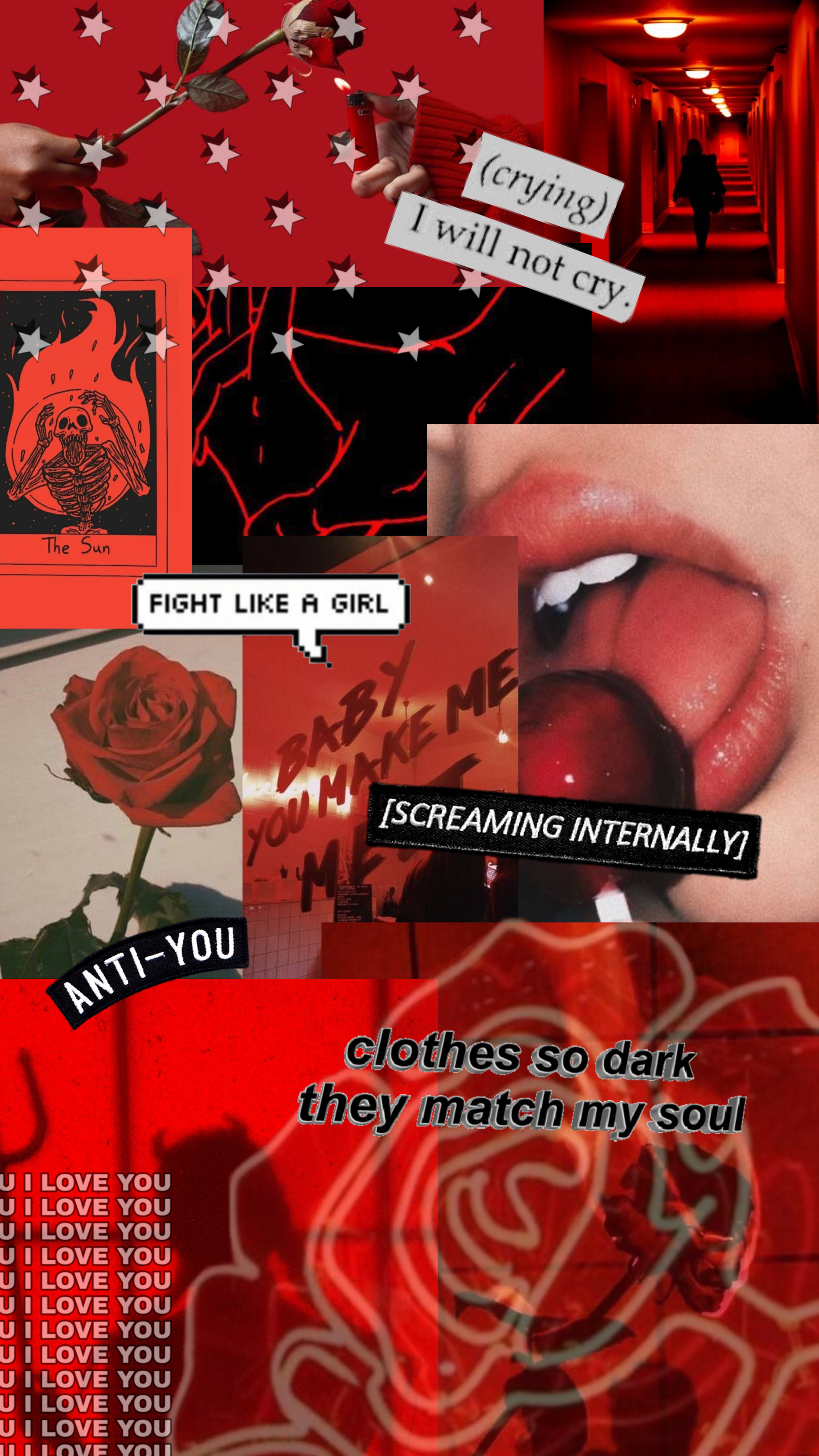 Red Aesthetic Aestheticedit By Itz Sam222