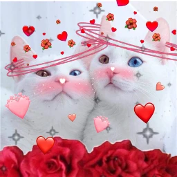 freetoedit cats hearts ccvalentinesdaymoodboard valentinesdaymoodboard