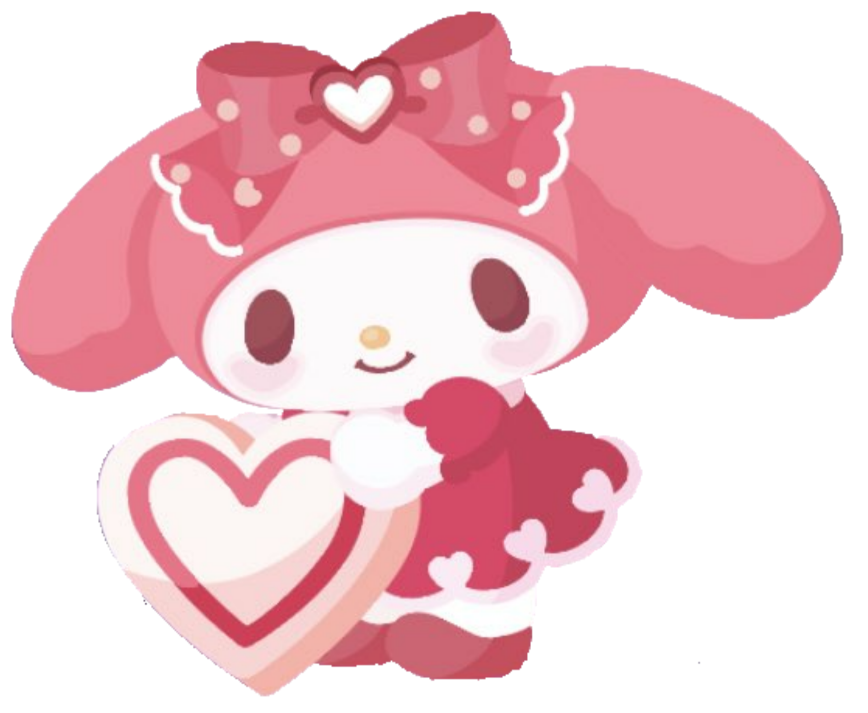 mymelody chocolate love heart sticker by love_sanrio