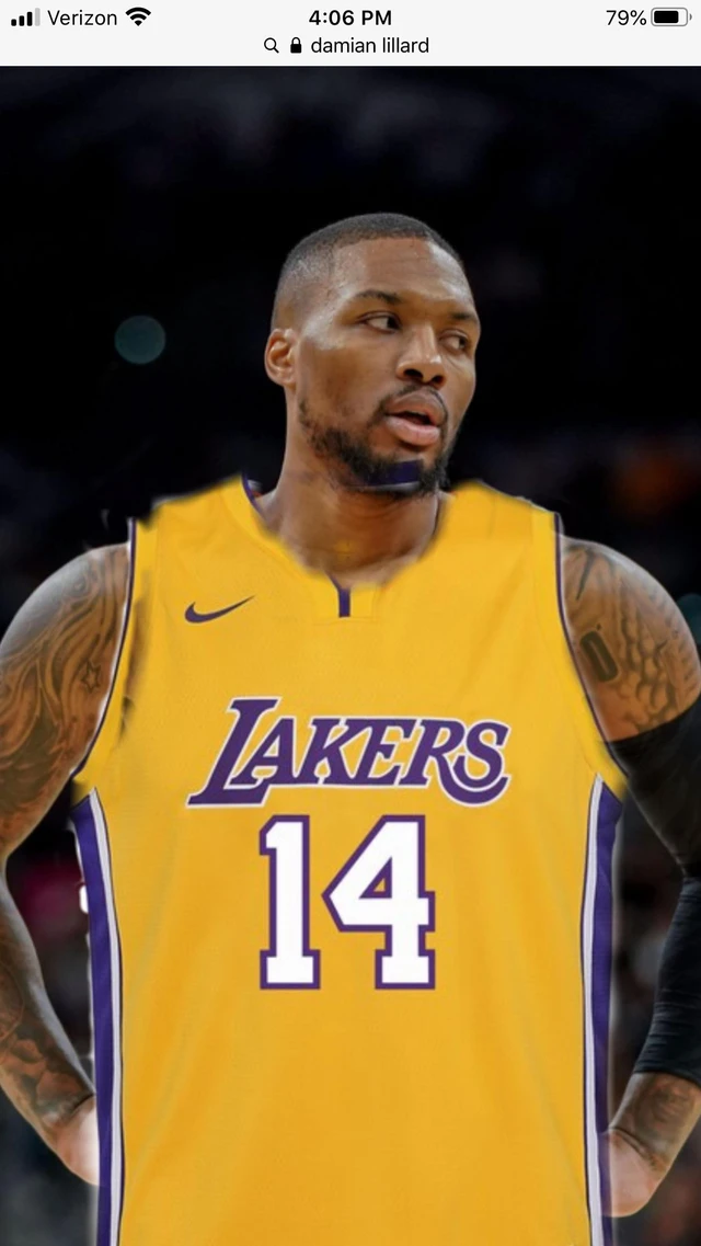 photo Damian Lillard Lakers Jersey damian lillard as a laker rumors image