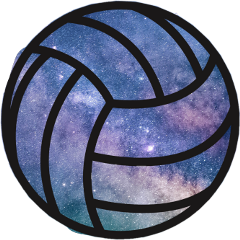 freetoedit volleyball galaxy purple blue