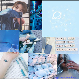 nct jungwoo pastel blue aesthetic