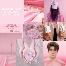 nct jaehyun aesthetic pink pastel