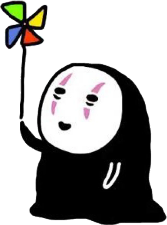 カオナシ 千と千尋の神隠し Kaonashi Noface Sticker By Your Color カオナシ 千と千尋の神隠し Kaonashi Noface Sticker By Your Color