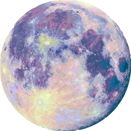 moon sticker colorful freetoedit scmoon